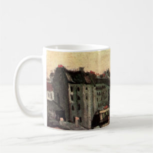 Caneca De Café Telhados e Partes Traseiras de Casas por Vincent v
