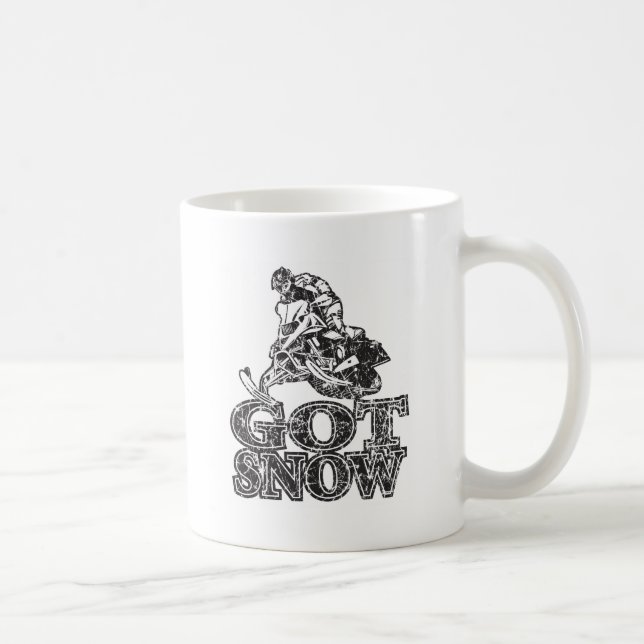 Caneca De Café Tem Snowmobiler Neve (Direita)