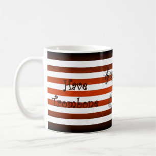 Caneca De Café Tem Trombone ~ Vai Viagem ~ Estirpes Musicais ~