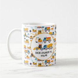 Caneca De Café Tema de construção Bomba Lâmpadas de Caminhões par