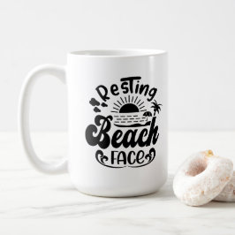 Caneca De Café Tema de Férias de Verão