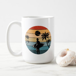 Caneca De Café Tema de Férias de Verão