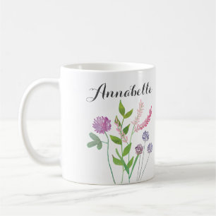 Caneca De Café Tema de flores selvagens
