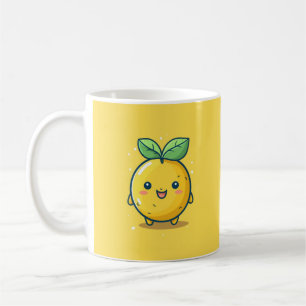 Caneca De Café Tema de limão fofo