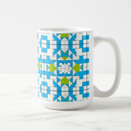 Caneca De Café Tema de Puzzle Interligado para o Dia a Dia