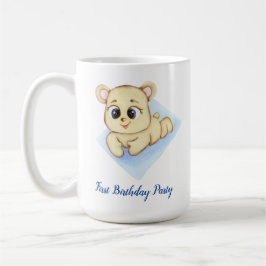 Caneca De Café Tema de Urso Fofo para Festa de Aniversário de Men