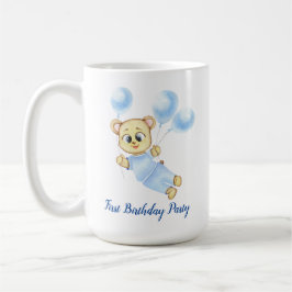 Caneca De Café Tema de Urso Fofo para Festa de Aniversário de Men