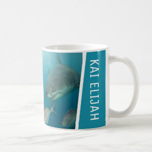 Caneca De Café Tema do Mar do Tubarão Branco do excelente na Aust