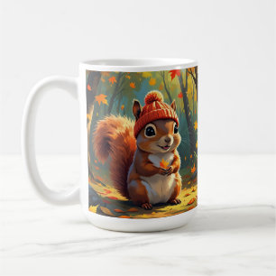 Caneca De Café Tema do outono - Mug de café   Quadrícula