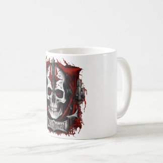 Caneca De Café Tema Mortal de Metal