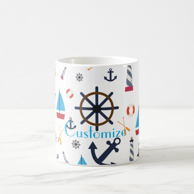 Caneca De Café Tema náutico Thunder_Cove (Centro)