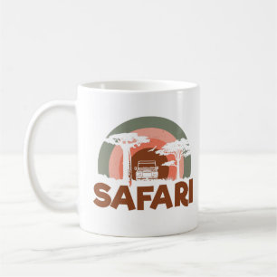 Caneca De Café Tema Safari