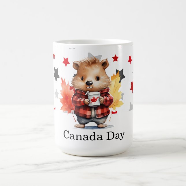 Caneca De Café Temas do Dia do Canadá (Centro)