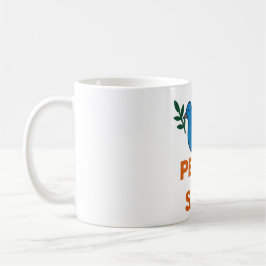 Caneca de café temática da paz, caneca para viajan