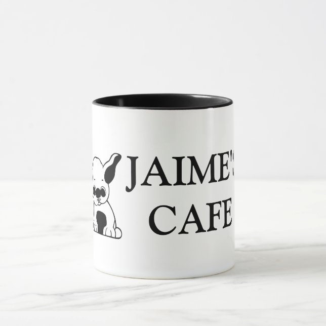 Caneca de café temático do filhote de cachorro (Centro)