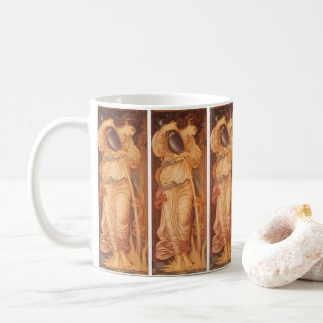 Caneca De Café Temperantia por Sir Edward Coley Burne-Jones (Com Donut)