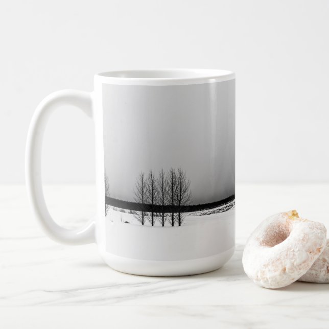 Caneca De Café Tempestade de inverno na Islândia (Com Donut)