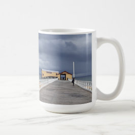 Caneca De Café Tempestade Sobre o Pier de Queenscliff