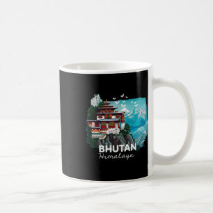 Caneca De Café Templo do Butão Himalaia Traje de Caminhada Butanê