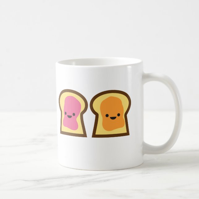 Caneca De Café Tempo da geléia da manteiga de amendoim! (Direita)