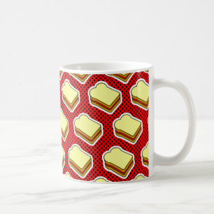 Caneca De Café Tempo da geléia da manteiga de amendoim - geléia