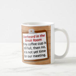 Caneca De Café Tempo da reunião