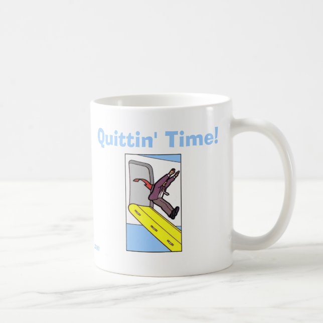 Caneca De Café Tempo de Quittin! - Telhador de Steven (Direita)