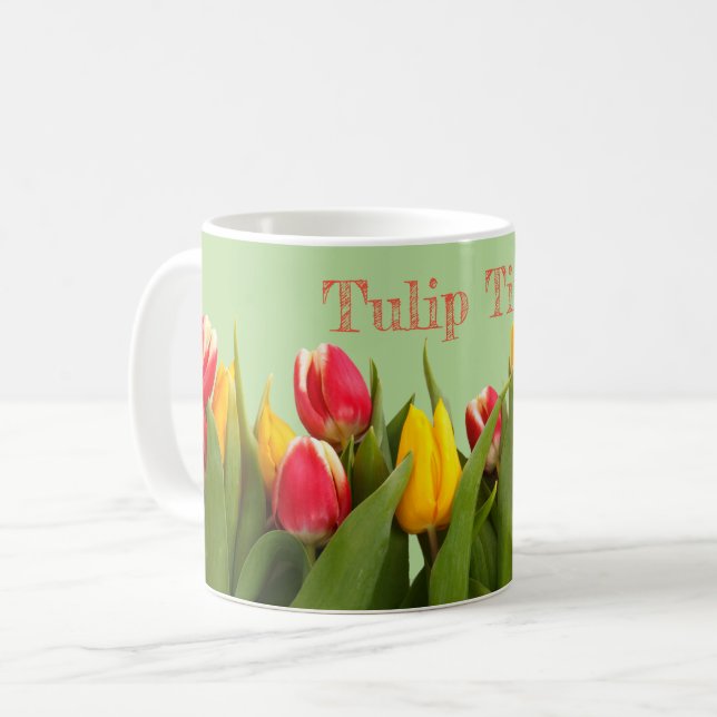 Caneca De Café Tempo de Tulipação (Frente Esquerda)