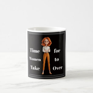 Caneca de Café Tempo Para as Mulheres