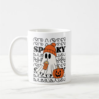 Caneca De Café Temporada Assustadora Fantasma Halloween | Fantasm