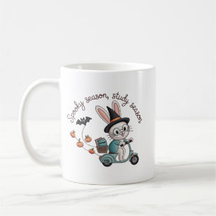 Caneca De Café Temporada Assustadora Temporada de Estudos Coelho
