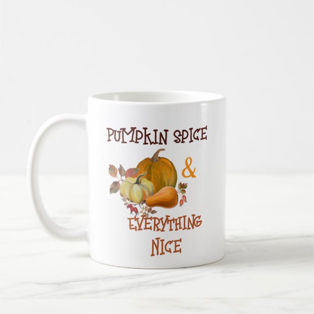 Caneca De Café Temporada de Abóbora & Tudo Bonito Outono (Esquerda)