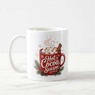 Caneca De Café Temporada de Cacau Quente Natal de Inverno Aconche