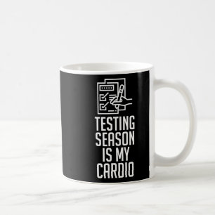 Caneca De Café Temporada É Meu Cárdio Dito Divertido Presente Pro