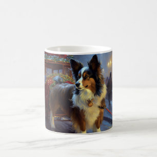 Caneca De Café Temporada Festiva de Natal Papillon