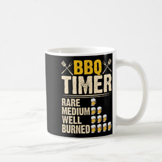 Caneca De Café Temporizador de Churrasco Raro Médio Bem Queimado 