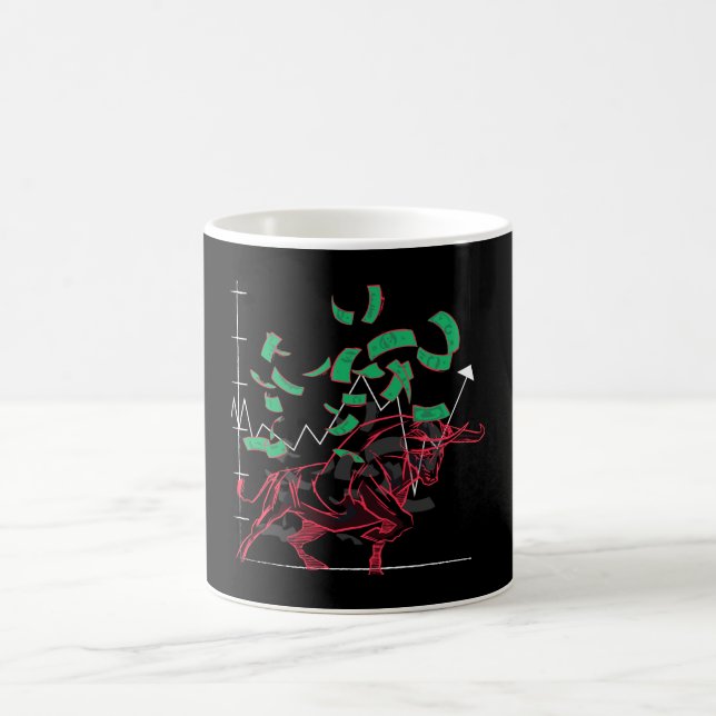 Caneca De Café Tendência de Alta do Mercado de Ações (Centro)