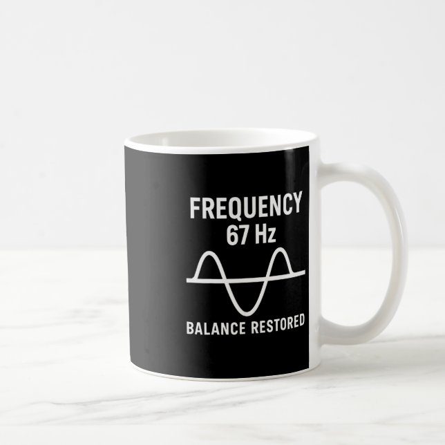 Caneca De Café Tendência de meme engraçado 67 Seis Sete Gíria da  (Direita)