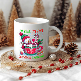 Caneca De Café Tendo um Colapso