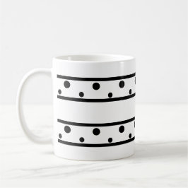 Caneca De Café Tendy Black Bolinhas