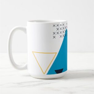 Caneca De Café Tendy, legal, geométrica urbana Memphis ilustraç
