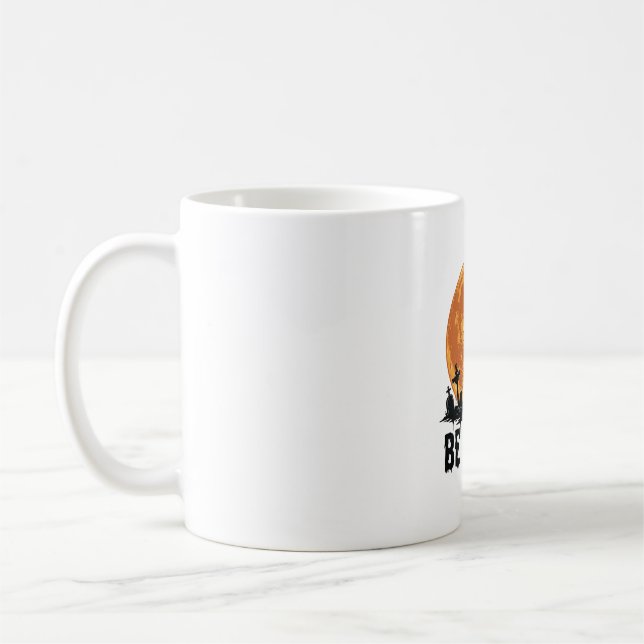 Caneca De Café Tener medo de design de vetor de cemitério de Hall (Esquerda)