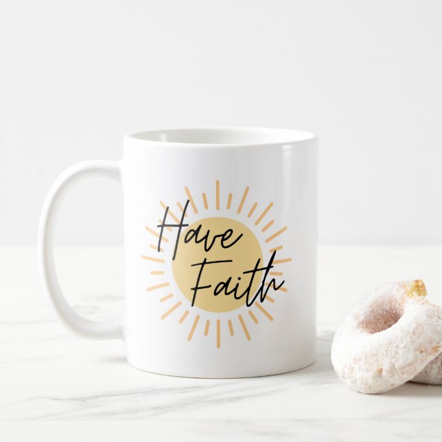 Caneca De Café Tenha fé (Com Donut)