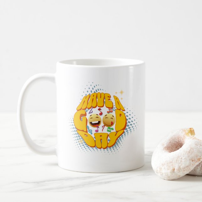 Caneca De Café Tenha um bom dia | 11# Clássico Mug (Com Donut)