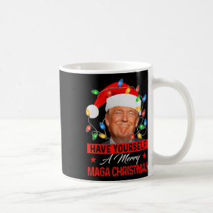 Caneca De Café Tenha um Mega Natal Alegre Papai Noel Engraçado T