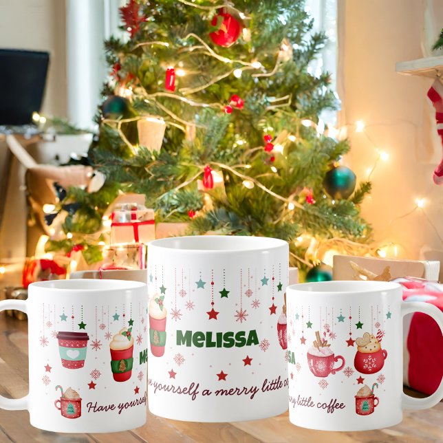 Caneca De Café Tenha Um Natal De Café Feliz (Criador carregado)