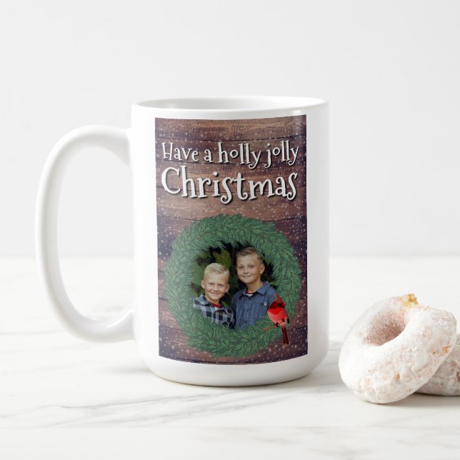 Caneca De Café Tenha um Natal Holly - Holidayzfordayz (Com Donut)