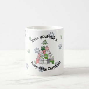 Caneca De Café Tenha um pequeno Natal peludo