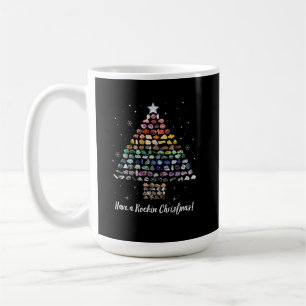 Caneca De Café Tenha Um Rockhound De Árvore De Gem De Natal Rocki