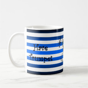 Caneca De Café Tenham Trompete ~ Vai Viagem ~ Estirpes Musicais ~